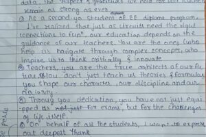 Student Nida's Speech