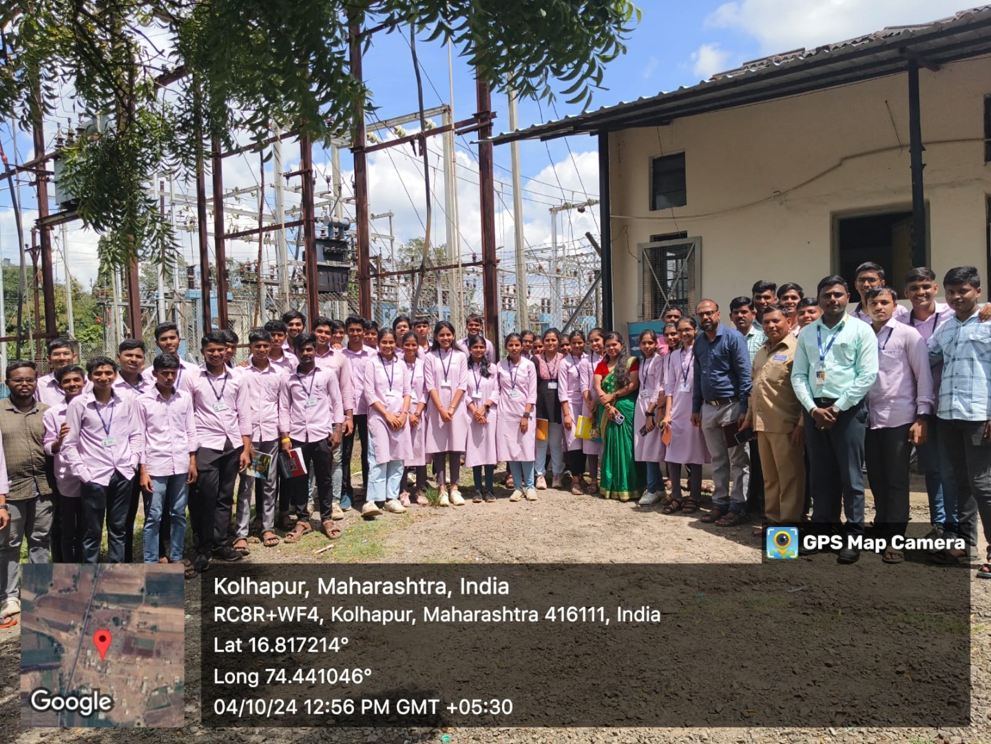 Industrial Visit at 33/11KV Solar connected kumbhoj substation